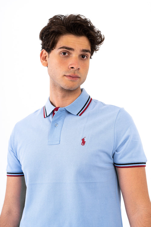 POLO RALPH LAUREN LOGO POLO SHIRT - Slim Fit Size Image