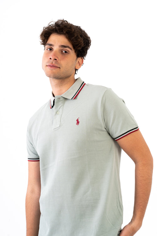POLO RALPH LAUREN LOGO POLO SHIRT - Slim Fit Size Image