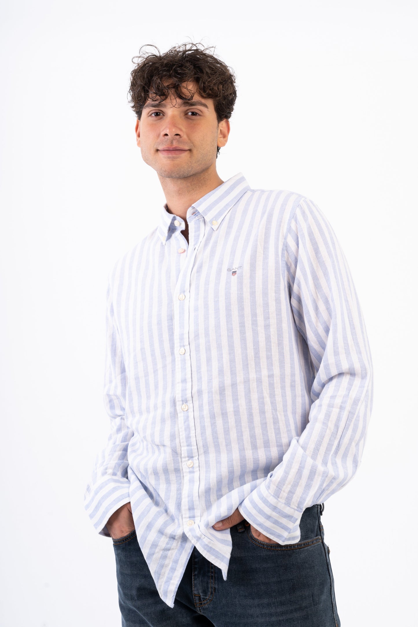 GANT SHIRT Linen - Slim fit