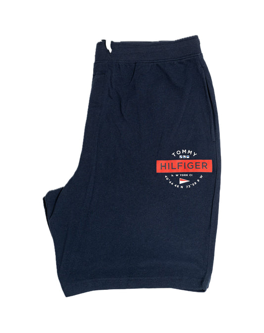TOMMY HILFIGER  Logo Print Cotton - Blend Track Shorts